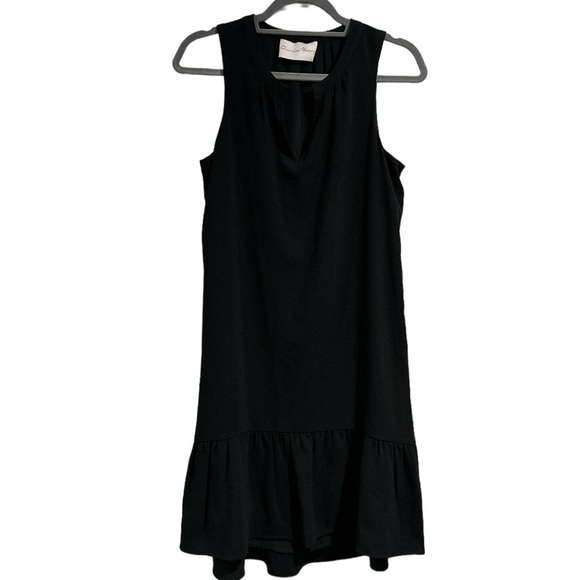 Charles Henry dress black lined sleeveless - Picture 1 of 4